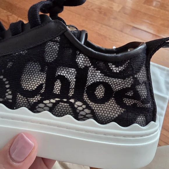 Chloe Black and White Women's Sneakers